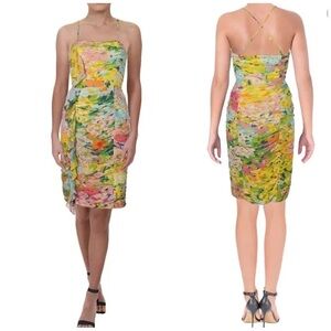 Moschino floral print strapless Dress Size 4